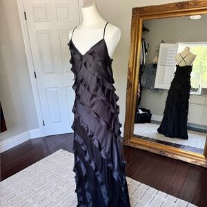 Black Ruffle Maxi Dress from Show Me Your Mumu